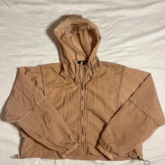 COPY - 🗂️ Tan lightweight windbreaker jacket with hood - Picture 2 of 6